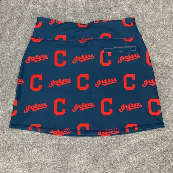 Loudmouth Cleveland Indians Golf Skort Womens S Small Stretch Pull On Mini Skirt - Picture 3 of 9